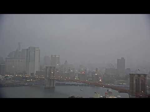 Lower Manhattan from Brooklyn Heights live poster