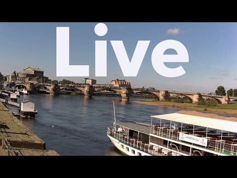 Dresden Altstadt & Elbe live poster
